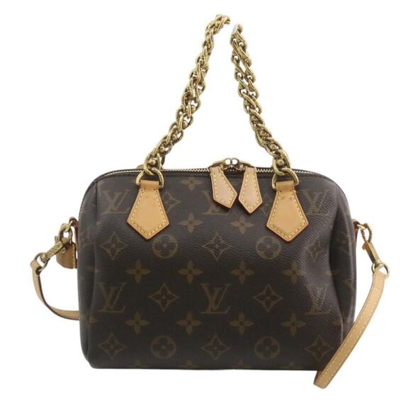 Louis Vuitton Handbags - Louis Vuitton Chain Speedy 20 Bag Monogram Bandouliere Shoulder Purse Rare LV